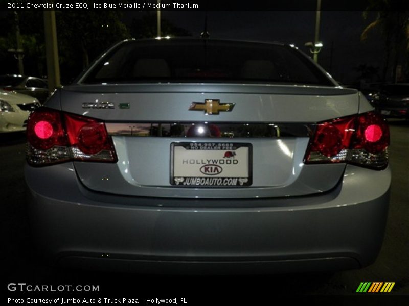 Ice Blue Metallic / Medium Titanium 2011 Chevrolet Cruze ECO