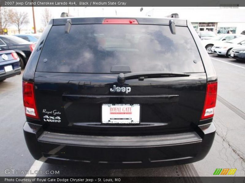 Black / Medium Slate Gray 2007 Jeep Grand Cherokee Laredo 4x4
