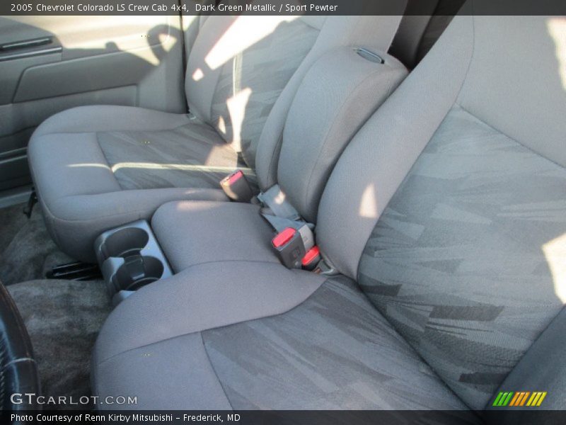 Dark Green Metallic / Sport Pewter 2005 Chevrolet Colorado LS Crew Cab 4x4