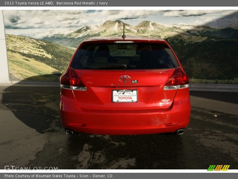 Barcelona Red Metallic / Ivory 2013 Toyota Venza LE AWD