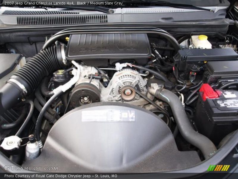 Black / Medium Slate Gray 2007 Jeep Grand Cherokee Laredo 4x4