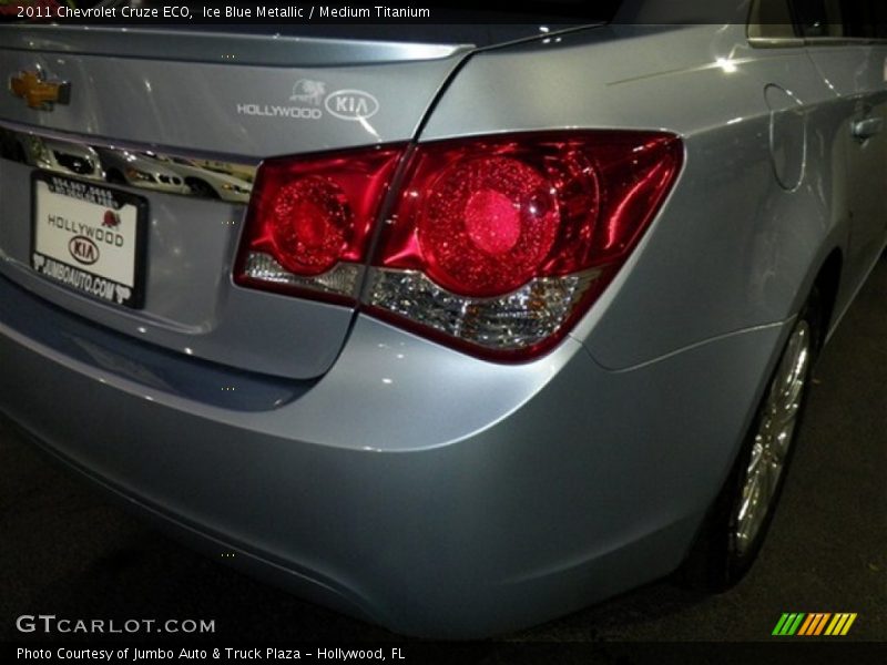 Ice Blue Metallic / Medium Titanium 2011 Chevrolet Cruze ECO