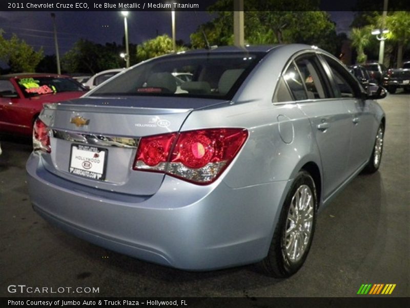 Ice Blue Metallic / Medium Titanium 2011 Chevrolet Cruze ECO
