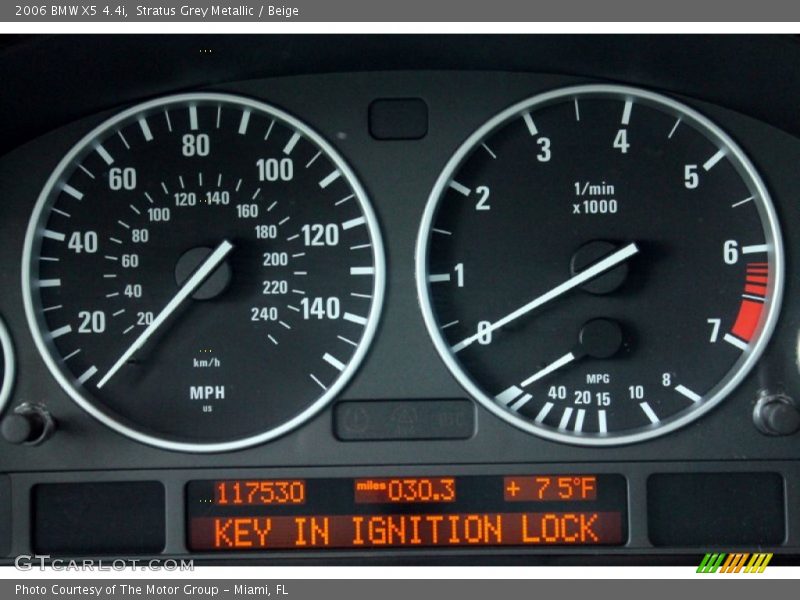Stratus Grey Metallic / Beige 2006 BMW X5 4.4i