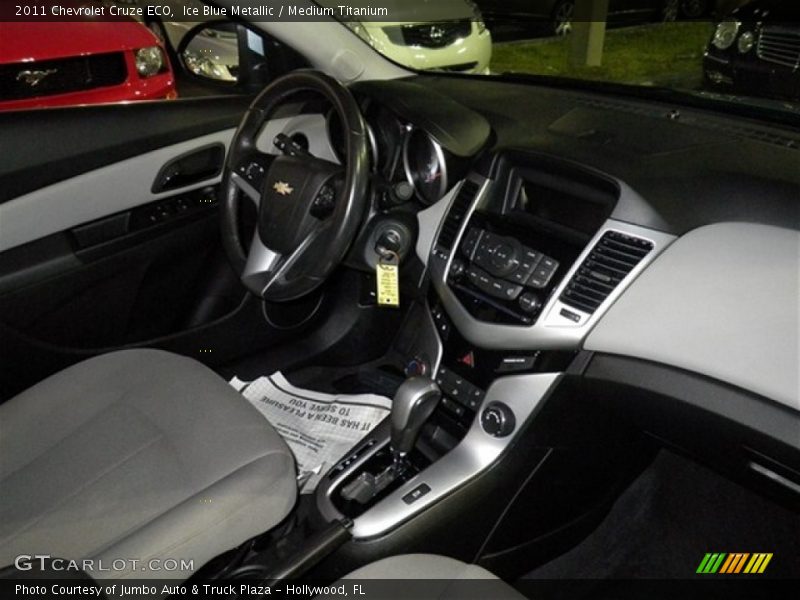 Ice Blue Metallic / Medium Titanium 2011 Chevrolet Cruze ECO