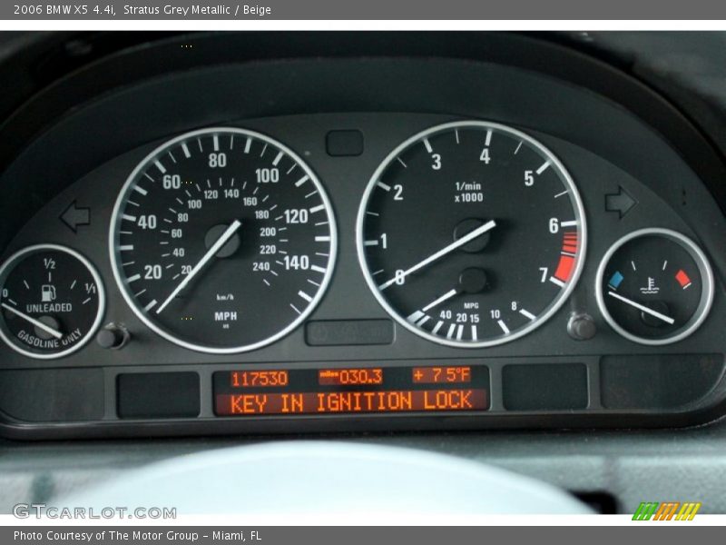  2006 X5 4.4i 4.4i Gauges