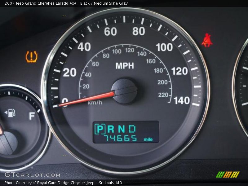 Black / Medium Slate Gray 2007 Jeep Grand Cherokee Laredo 4x4