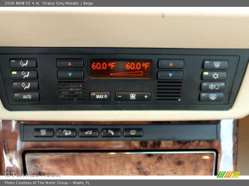 Controls of 2006 X5 4.4i