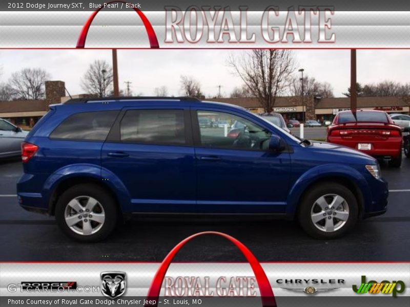 Blue Pearl / Black 2012 Dodge Journey SXT