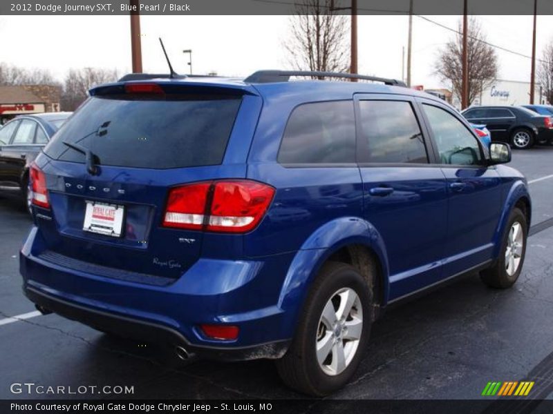 Blue Pearl / Black 2012 Dodge Journey SXT