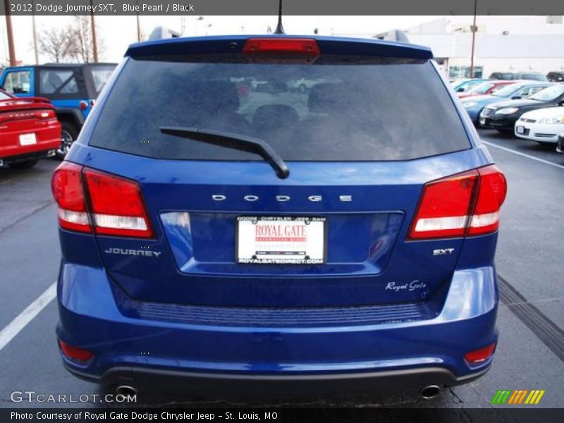 Blue Pearl / Black 2012 Dodge Journey SXT