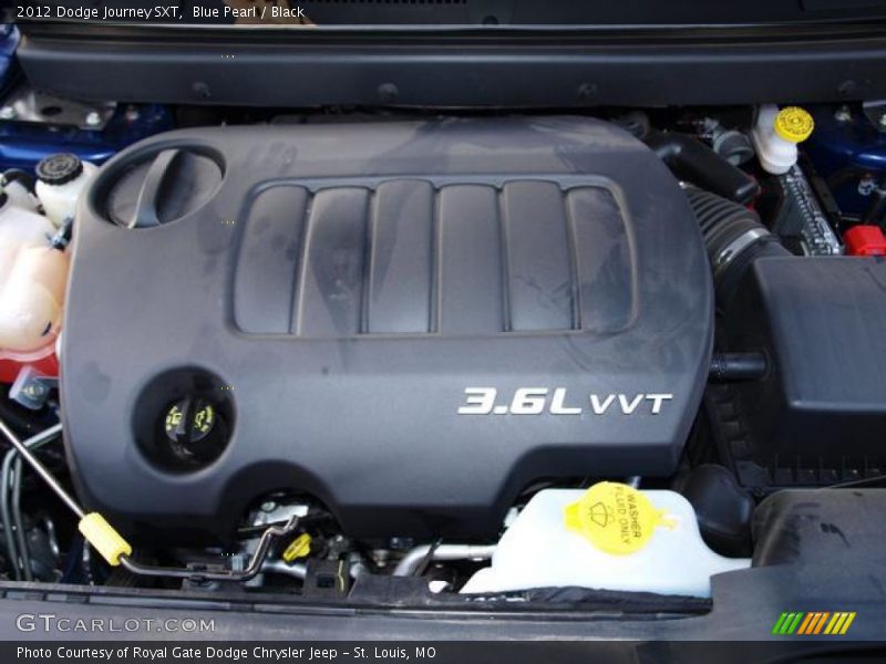 Blue Pearl / Black 2012 Dodge Journey SXT