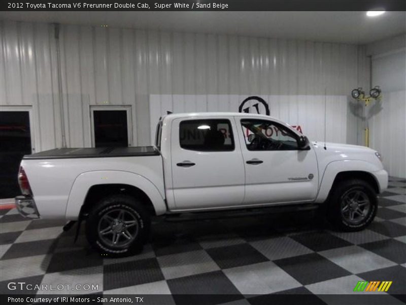 Super White / Sand Beige 2012 Toyota Tacoma V6 Prerunner Double Cab