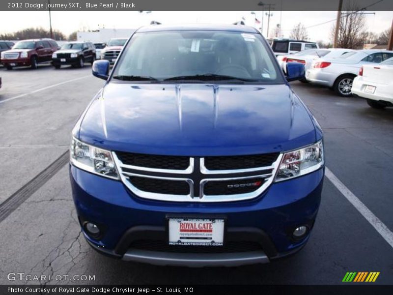 Blue Pearl / Black 2012 Dodge Journey SXT