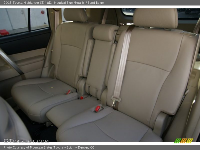 Nautical Blue Metallic / Sand Beige 2013 Toyota Highlander SE 4WD