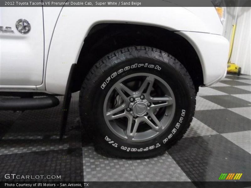 Super White / Sand Beige 2012 Toyota Tacoma V6 Prerunner Double Cab