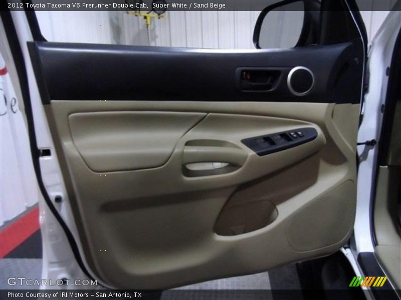 Super White / Sand Beige 2012 Toyota Tacoma V6 Prerunner Double Cab