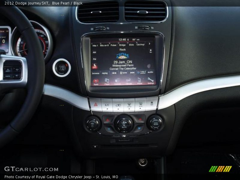 Blue Pearl / Black 2012 Dodge Journey SXT