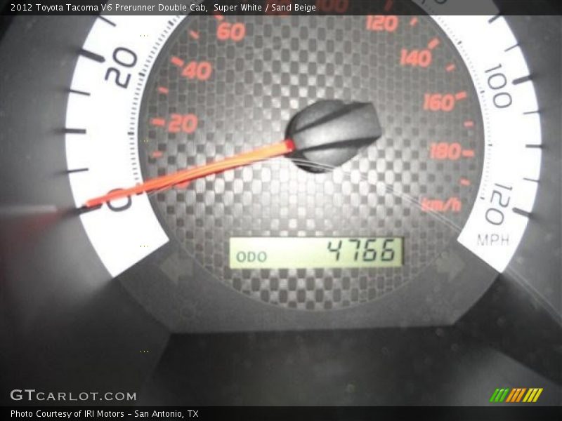 Super White / Sand Beige 2012 Toyota Tacoma V6 Prerunner Double Cab
