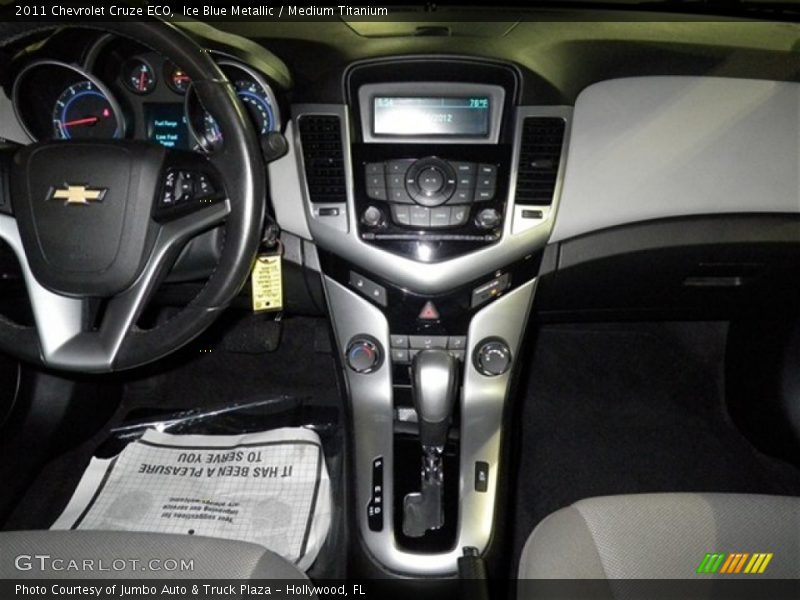 Ice Blue Metallic / Medium Titanium 2011 Chevrolet Cruze ECO