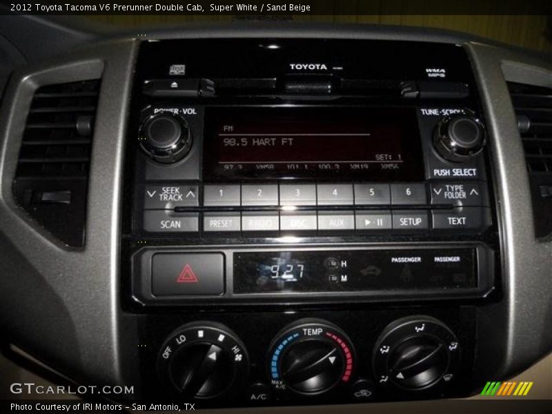 Super White / Sand Beige 2012 Toyota Tacoma V6 Prerunner Double Cab
