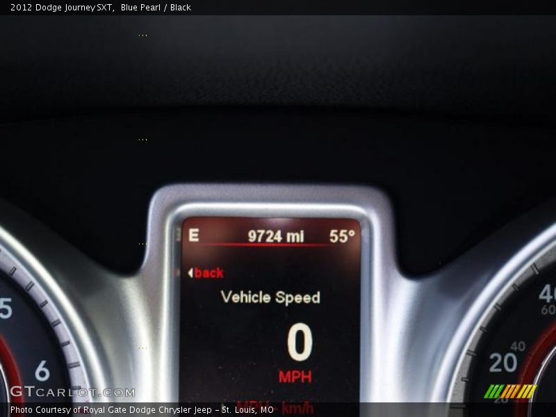 Blue Pearl / Black 2012 Dodge Journey SXT