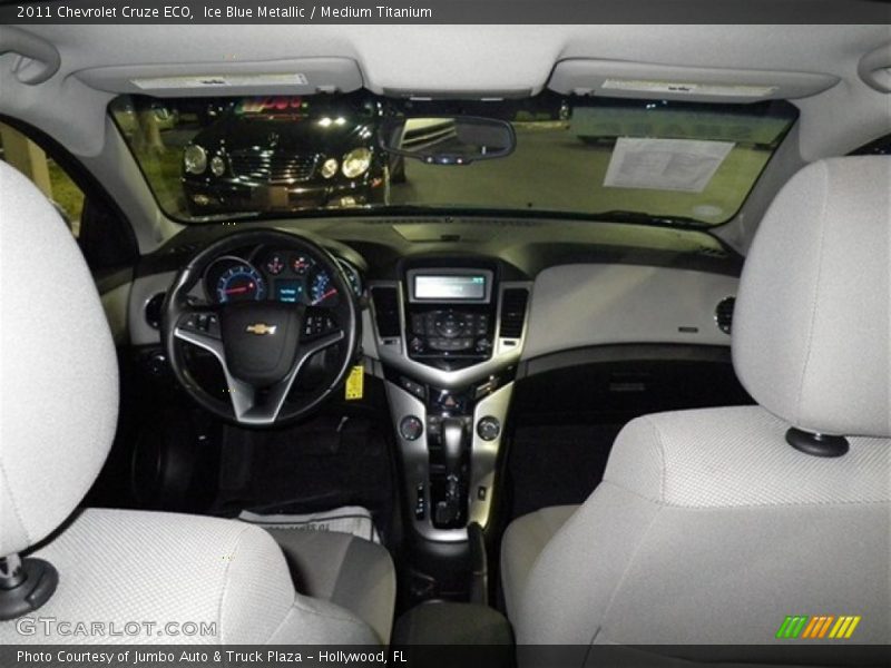 Ice Blue Metallic / Medium Titanium 2011 Chevrolet Cruze ECO