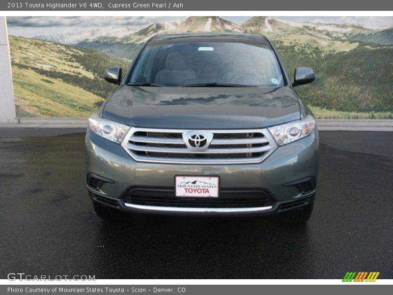 Cypress Green Pearl / Ash 2013 Toyota Highlander V6 4WD