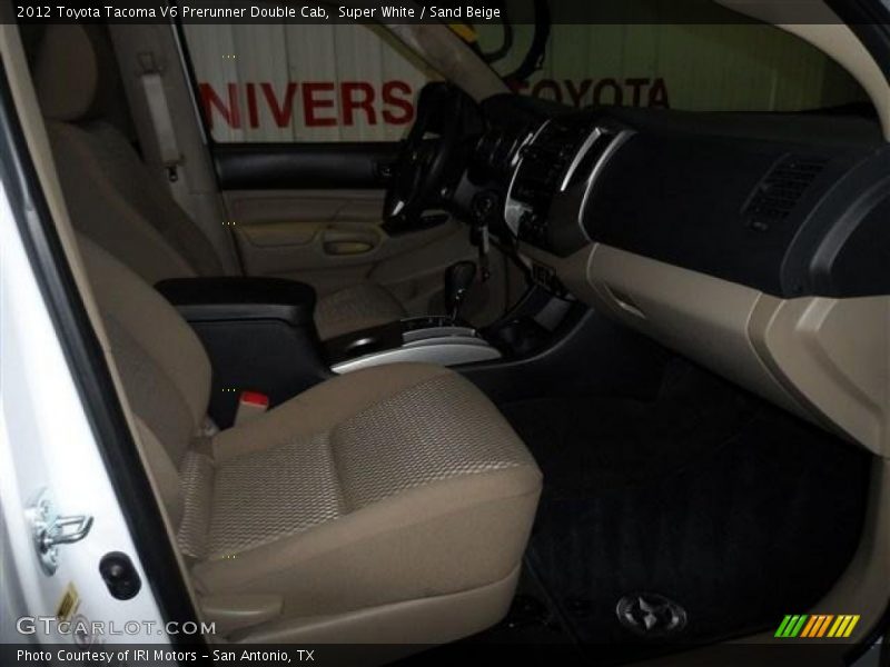 Super White / Sand Beige 2012 Toyota Tacoma V6 Prerunner Double Cab