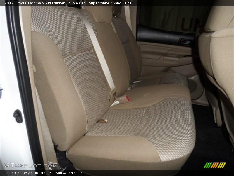 Super White / Sand Beige 2012 Toyota Tacoma V6 Prerunner Double Cab