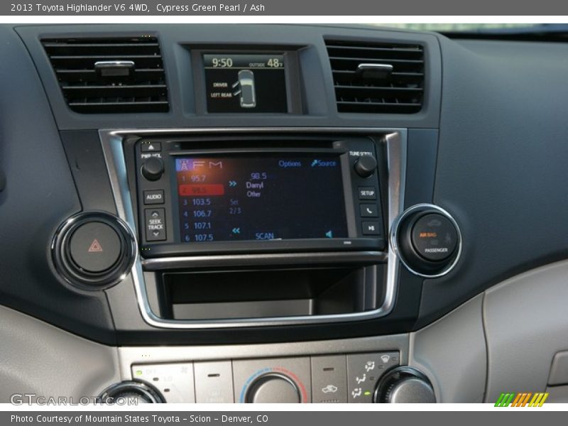 Cypress Green Pearl / Ash 2013 Toyota Highlander V6 4WD