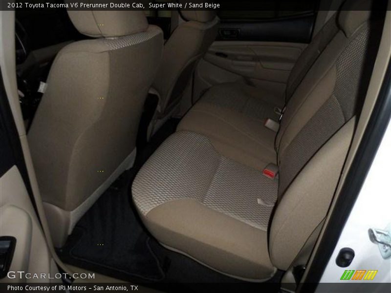 Super White / Sand Beige 2012 Toyota Tacoma V6 Prerunner Double Cab