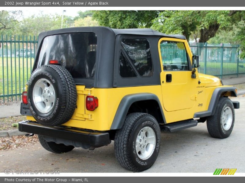 Solar Yellow / Agate Black 2002 Jeep Wrangler Sport 4x4