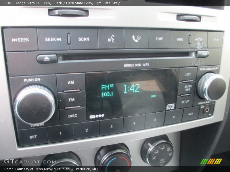 Black / Dark Slate Gray/Light Slate Gray 2007 Dodge Nitro SXT 4x4