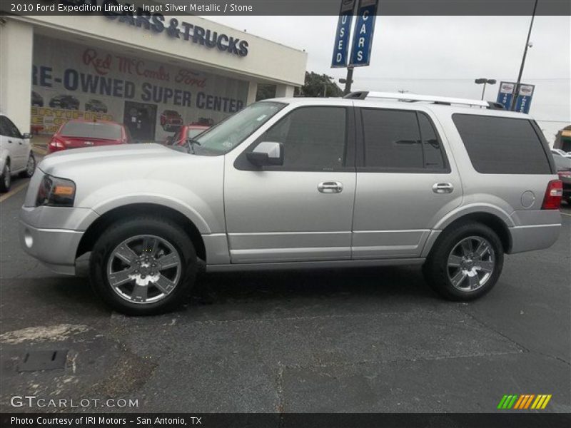 Ingot Silver Metallic / Stone 2010 Ford Expedition Limited