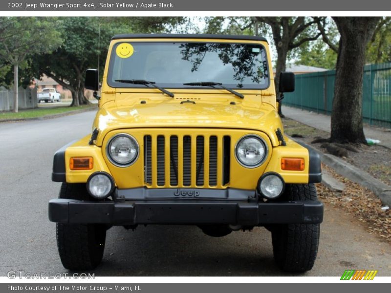 Solar Yellow / Agate Black 2002 Jeep Wrangler Sport 4x4