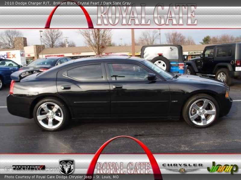 Brilliant Black Crystal Pearl / Dark Slate Gray 2010 Dodge Charger R/T