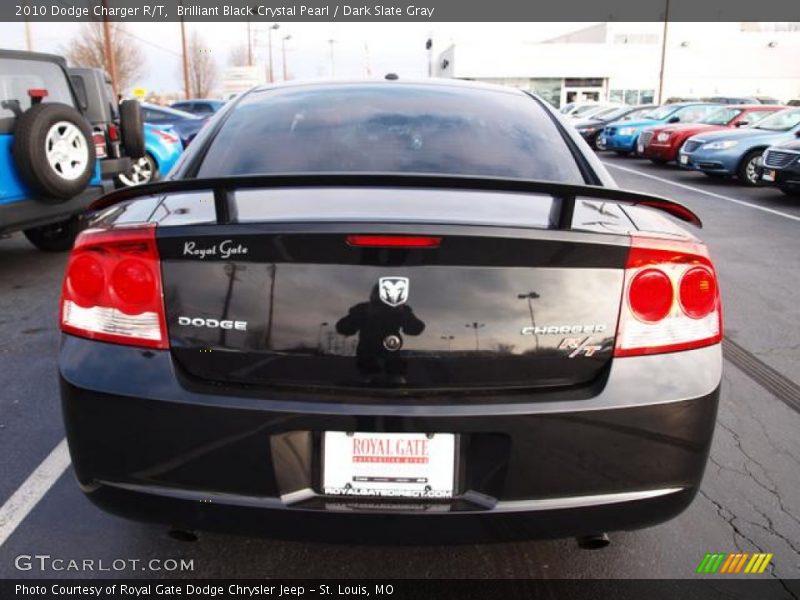 Brilliant Black Crystal Pearl / Dark Slate Gray 2010 Dodge Charger R/T
