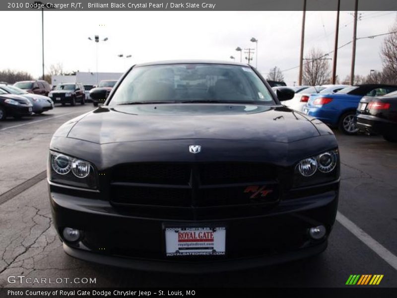 Brilliant Black Crystal Pearl / Dark Slate Gray 2010 Dodge Charger R/T