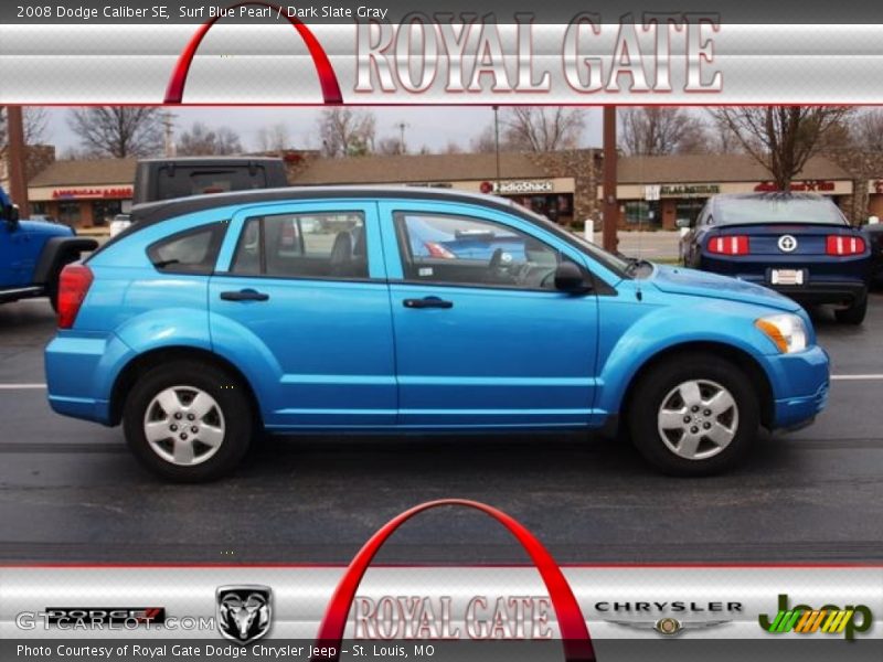 Surf Blue Pearl / Dark Slate Gray 2008 Dodge Caliber SE