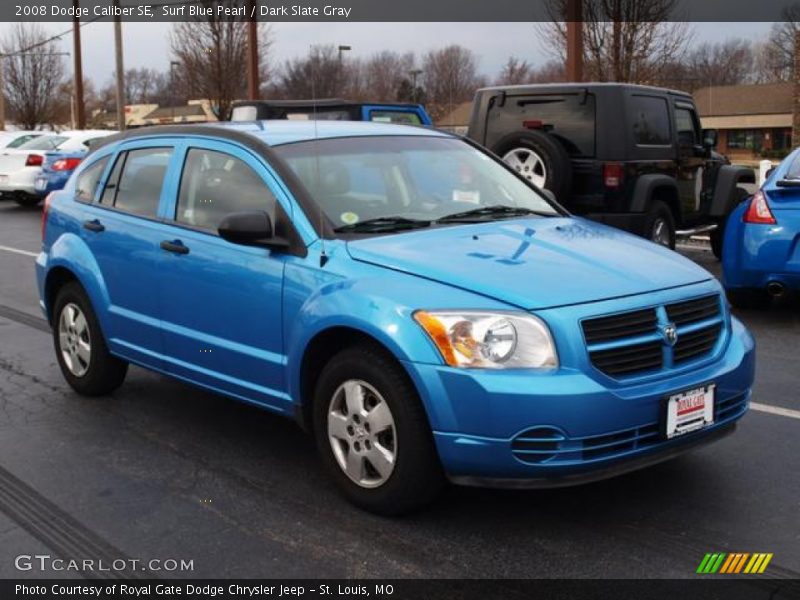 Surf Blue Pearl / Dark Slate Gray 2008 Dodge Caliber SE