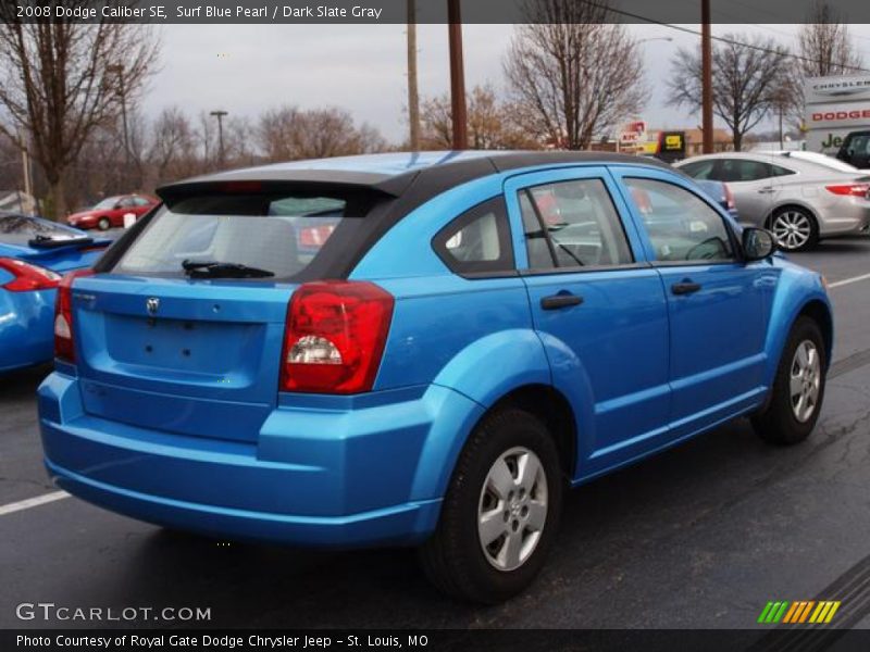 Surf Blue Pearl / Dark Slate Gray 2008 Dodge Caliber SE