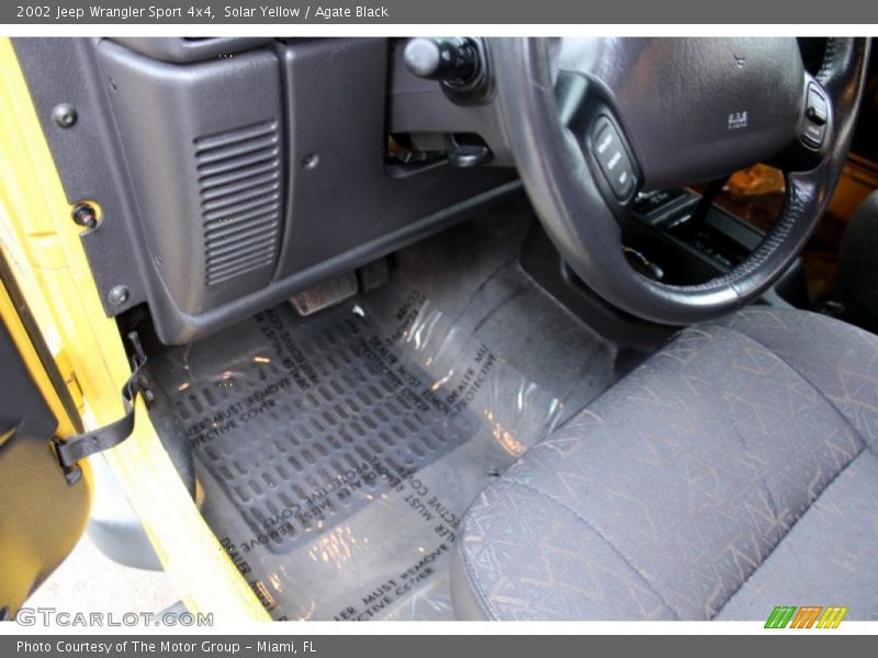 Solar Yellow / Agate Black 2002 Jeep Wrangler Sport 4x4