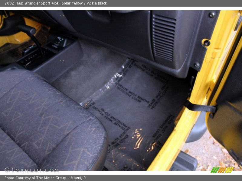 Solar Yellow / Agate Black 2002 Jeep Wrangler Sport 4x4