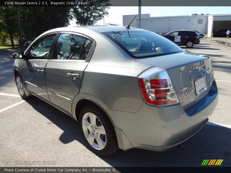 Magnetic Gray / Beige 2008 Nissan Sentra 2.0 S