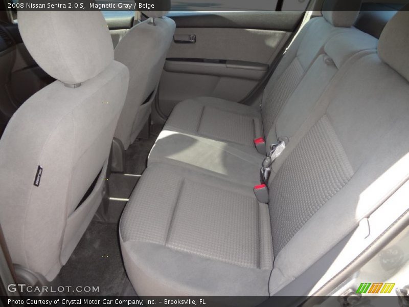 Magnetic Gray / Beige 2008 Nissan Sentra 2.0 S