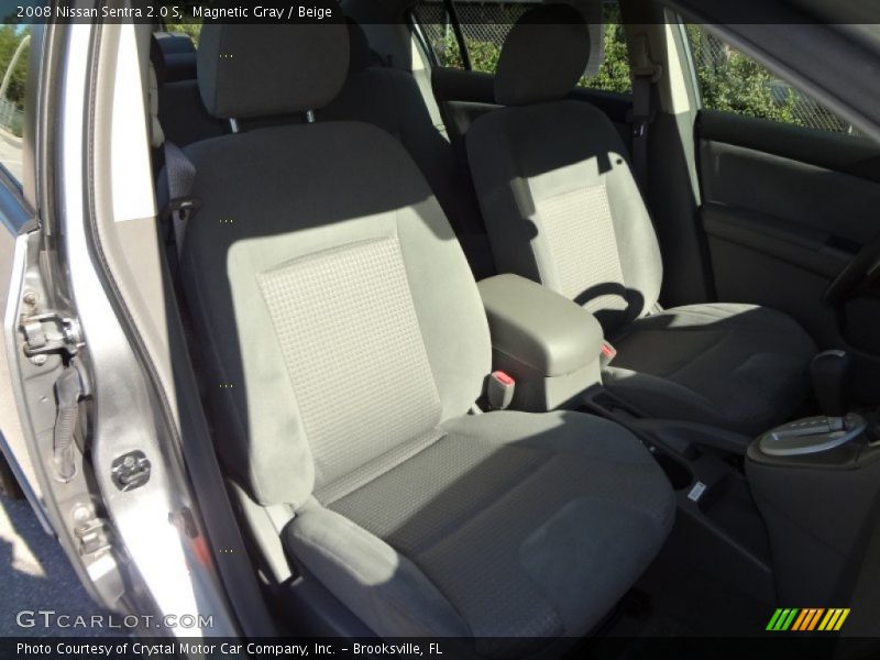 Magnetic Gray / Beige 2008 Nissan Sentra 2.0 S