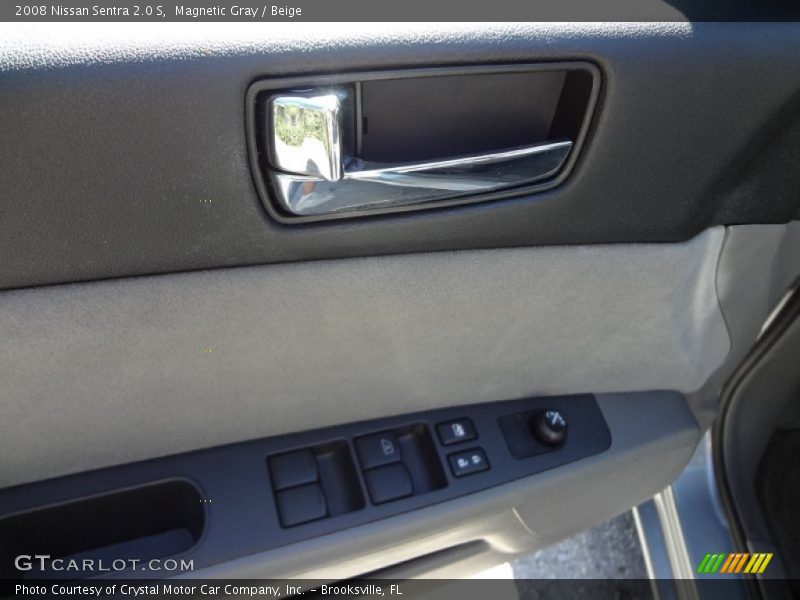 Magnetic Gray / Beige 2008 Nissan Sentra 2.0 S