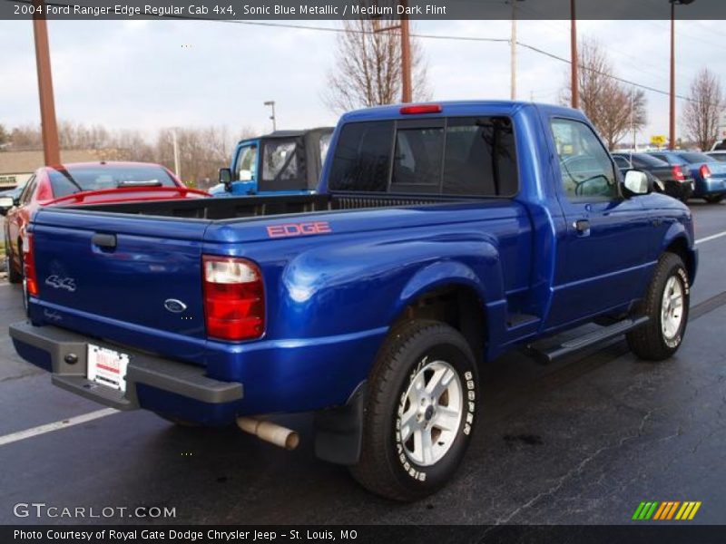 Sonic Blue Metallic / Medium Dark Flint 2004 Ford Ranger Edge Regular Cab 4x4