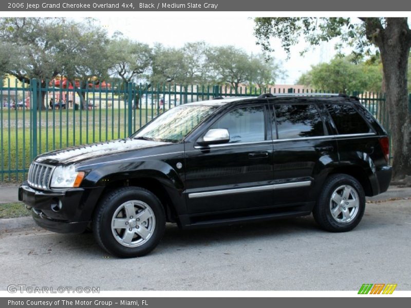 Black / Medium Slate Gray 2006 Jeep Grand Cherokee Overland 4x4